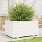 vidaXL Jardinière blanc 90x60x49,5 cm bois de pin massif