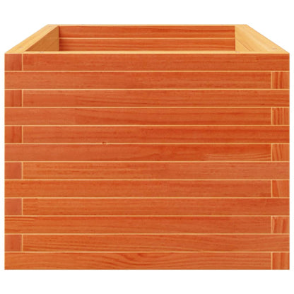 vidaXL Jardinière cire marron 90x60x49,5 cm bois de pin massif