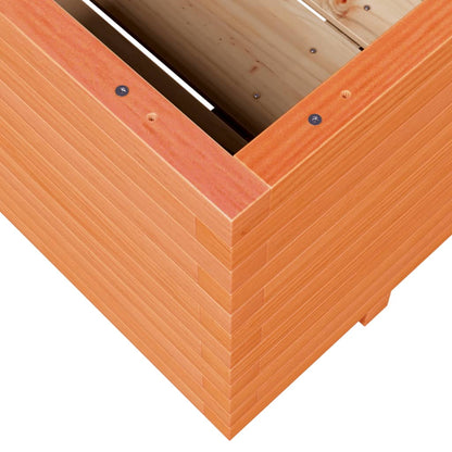 vidaXL Jardinière cire marron 90x60x49,5 cm bois de pin massif