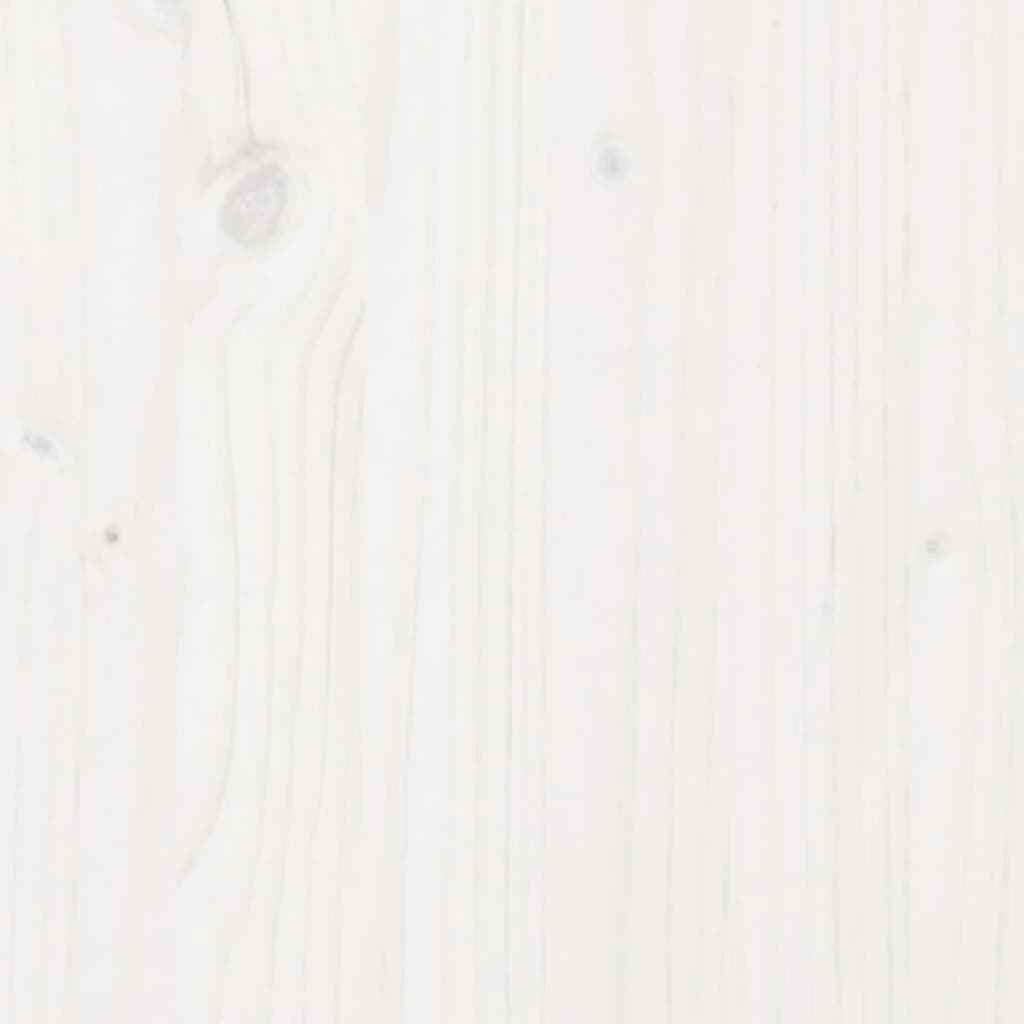 vidaXL Jardinière blanc 110x60x49,5 cm bois de pin massif