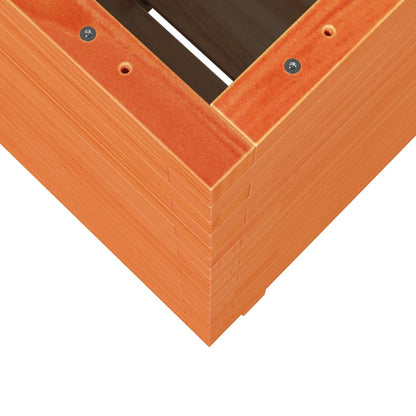 vidaXL Jardinière cire marron 50x50x72,5 cm bois de pin massif