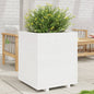 vidaXL Jardinière blanc 60x60x72,5 cm bois de pin massif