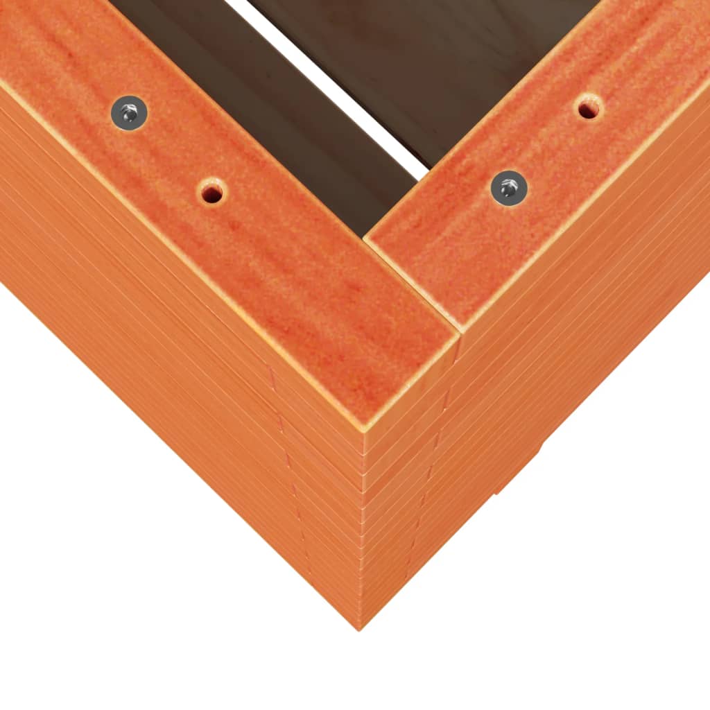 vidaXL Jardinière cire marron 60x60x72,5 cm bois de pin massif