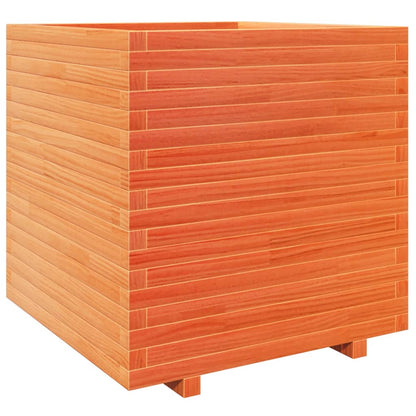 vidaXL Jardinière cire marron 70x70x72,5 cm bois de pin massif