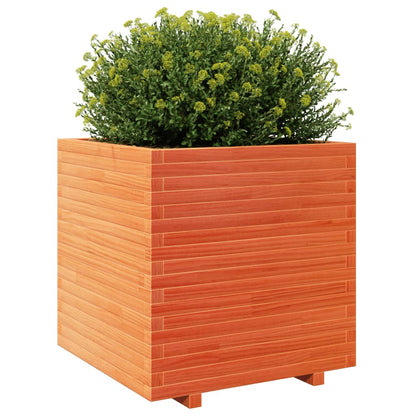 vidaXL Jardinière cire marron 70x70x72,5 cm bois de pin massif