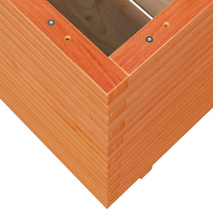 vidaXL Jardinière cire marron 70x70x72,5 cm bois de pin massif