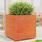 vidaXL Jardinière cire marron 70x70x72,5 cm bois de pin massif