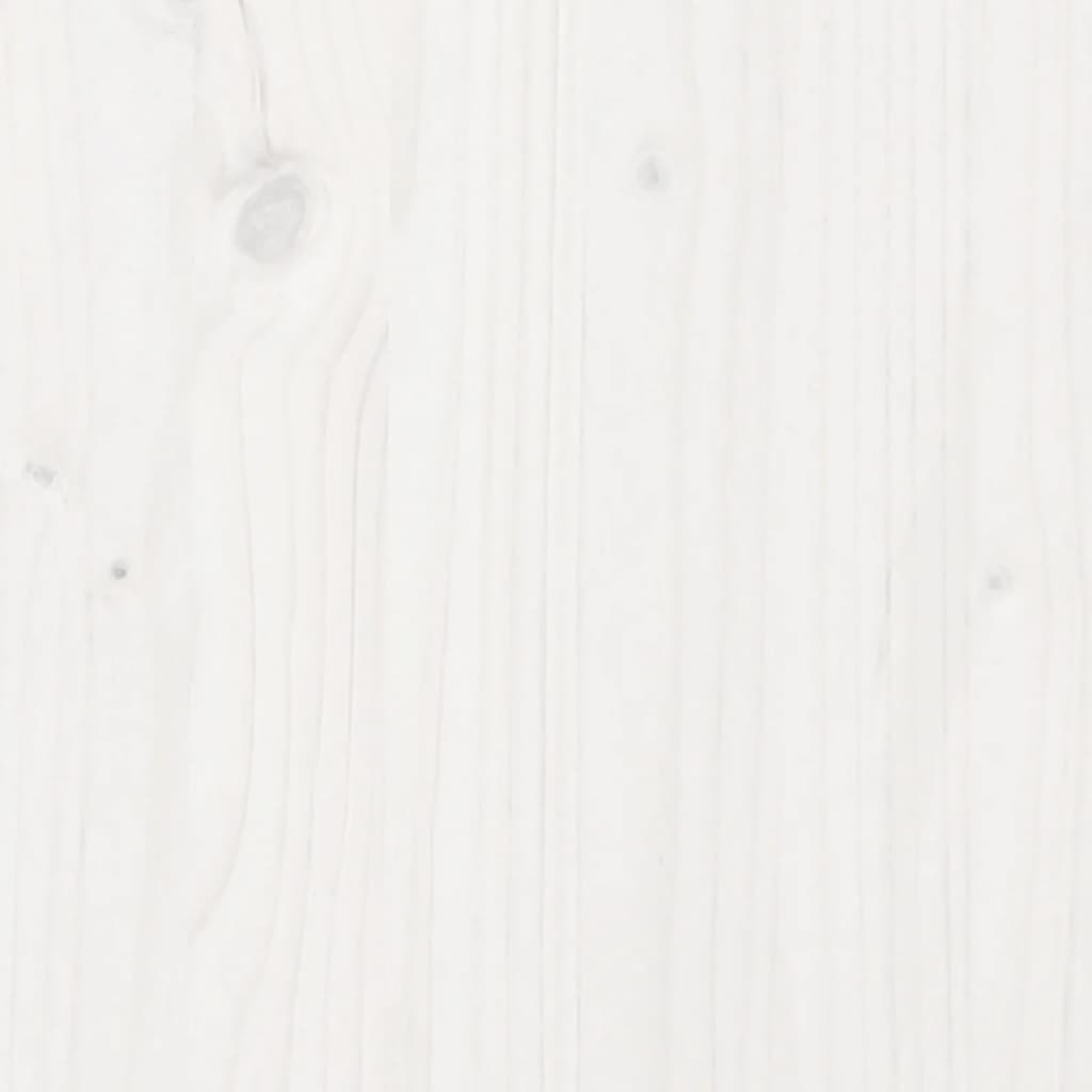 vidaXL Jardinière blanc 70x40x72,5 cm bois de pin massif