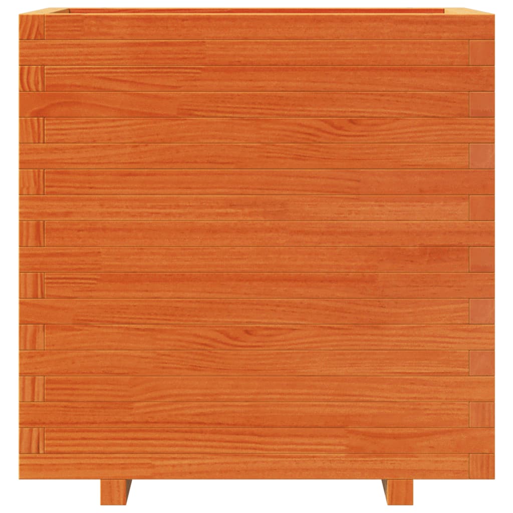 vidaXL Jardinière cire marron 70x40x72,5 cm bois de pin massif