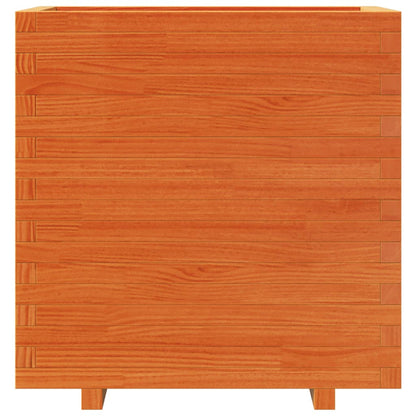 vidaXL Jardinière cire marron 70x40x72,5 cm bois de pin massif