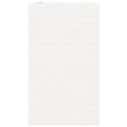 vidaXL Jardinière blanc 90x40x72,5 cm bois de pin massif