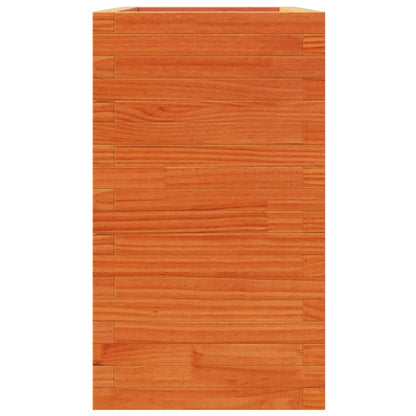 vidaXL Jardinière cire marron 90x40x72,5 cm bois de pin massif