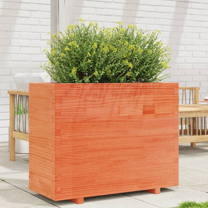 vidaXL Jardinière cire marron 90x40x72,5 cm bois de pin massif