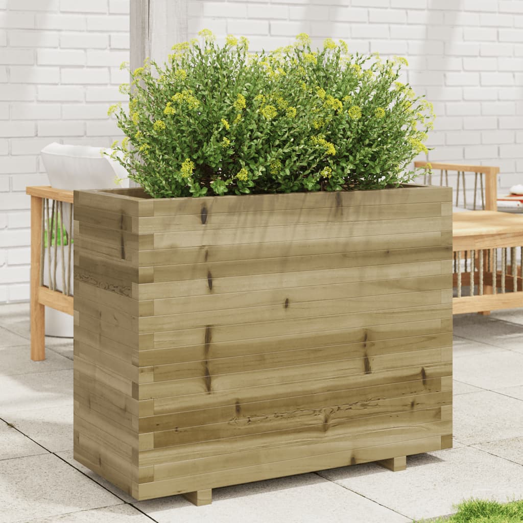 vidaXL Jardinière 90x40x72,5 cm bois de pin imprégné