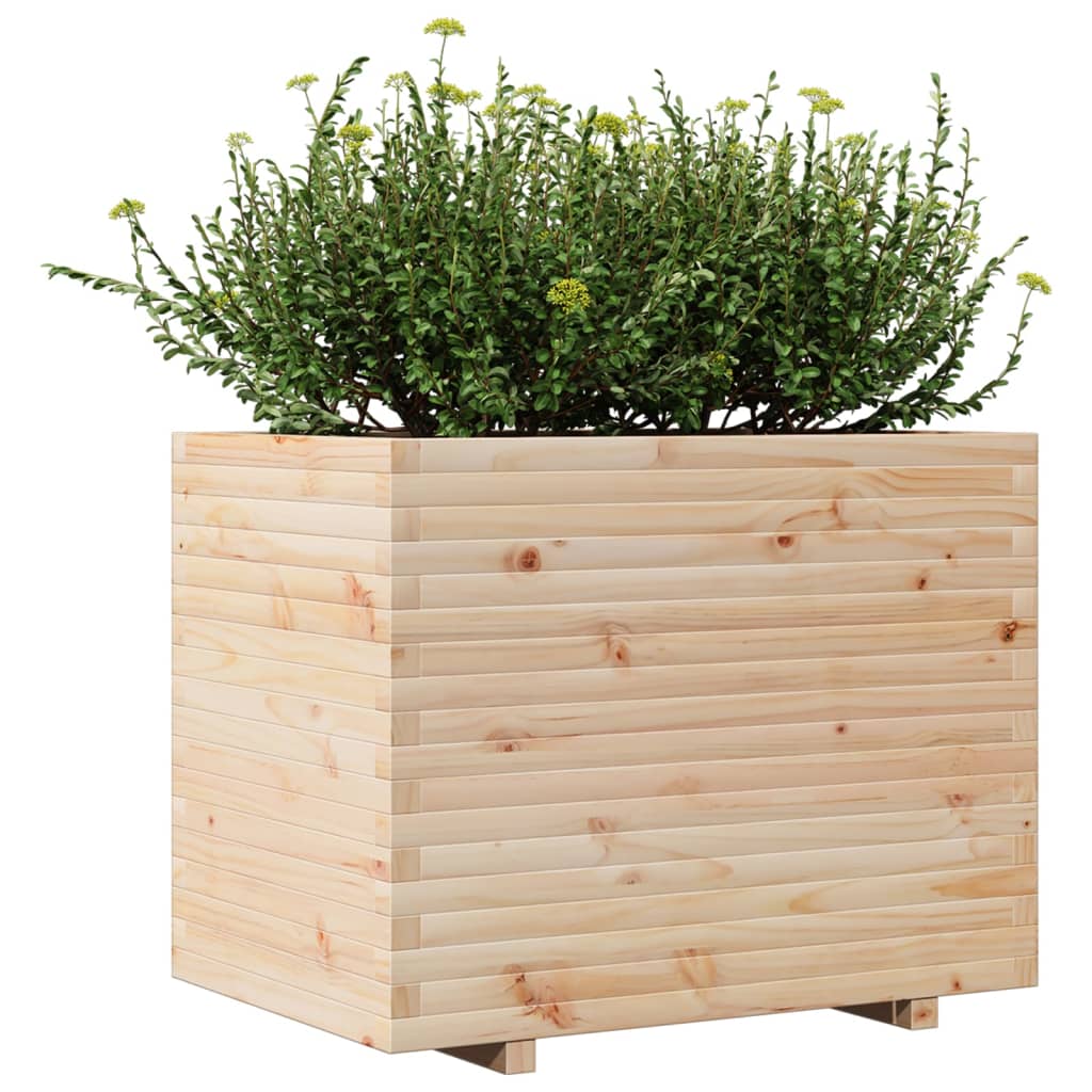vidaXL Jardinière 90x60x72,5 cm bois de pin massif