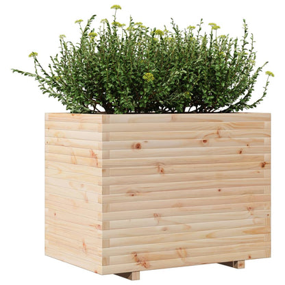 vidaXL Jardinière 90x60x72,5 cm bois de pin massif