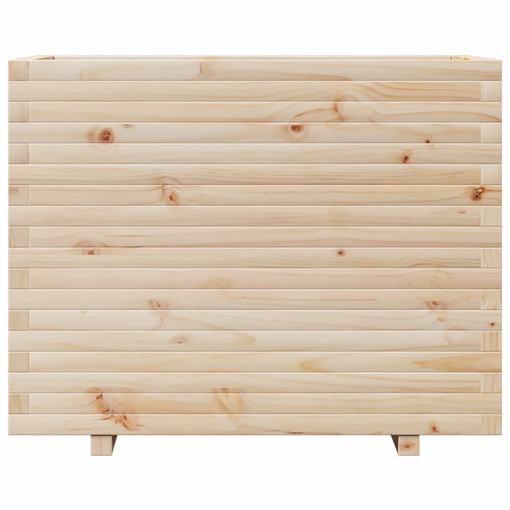 vidaXL Jardinière 90x60x72,5 cm bois de pin massif