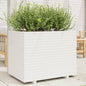 vidaXL Jardinière blanc 90x60x72,5 cm bois de pin massif