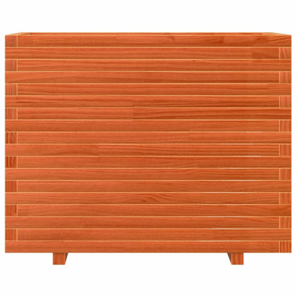 vidaXL Jardinière cire marron 90x60x72,5 cm bois de pin massif