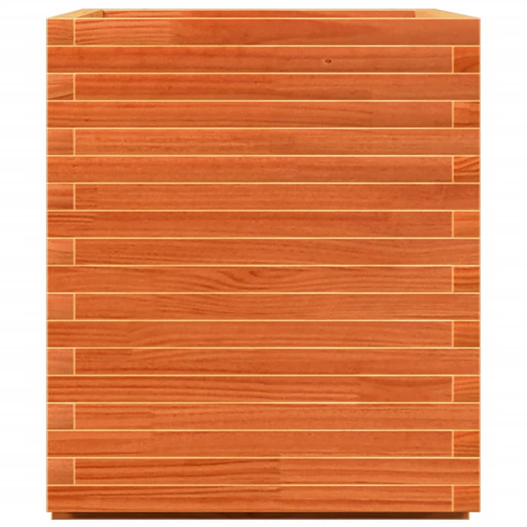vidaXL Jardinière cire marron 90x60x72,5 cm bois de pin massif