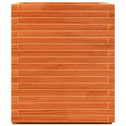 vidaXL Jardinière cire marron 90x60x72,5 cm bois de pin massif