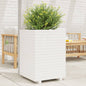 vidaXL Jardinière blanc 50x50x72 cm bois de pin massif