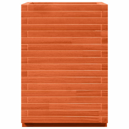 vidaXL Jardinière cire marron 50x50x72 cm bois de pin massif