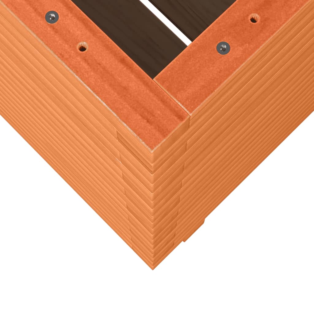 vidaXL Jardinière cire marron 50x50x72 cm bois de pin massif