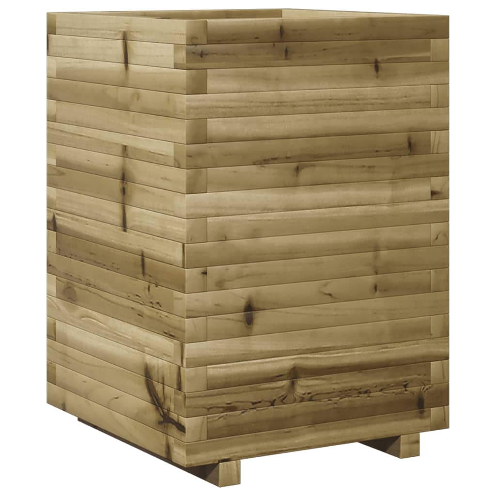 vidaXL Jardinière 50x50x72 cm bois de pin imprégné