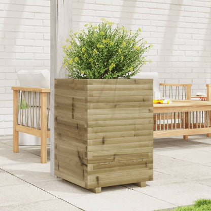 vidaXL Jardinière 50x50x72 cm bois de pin imprégné