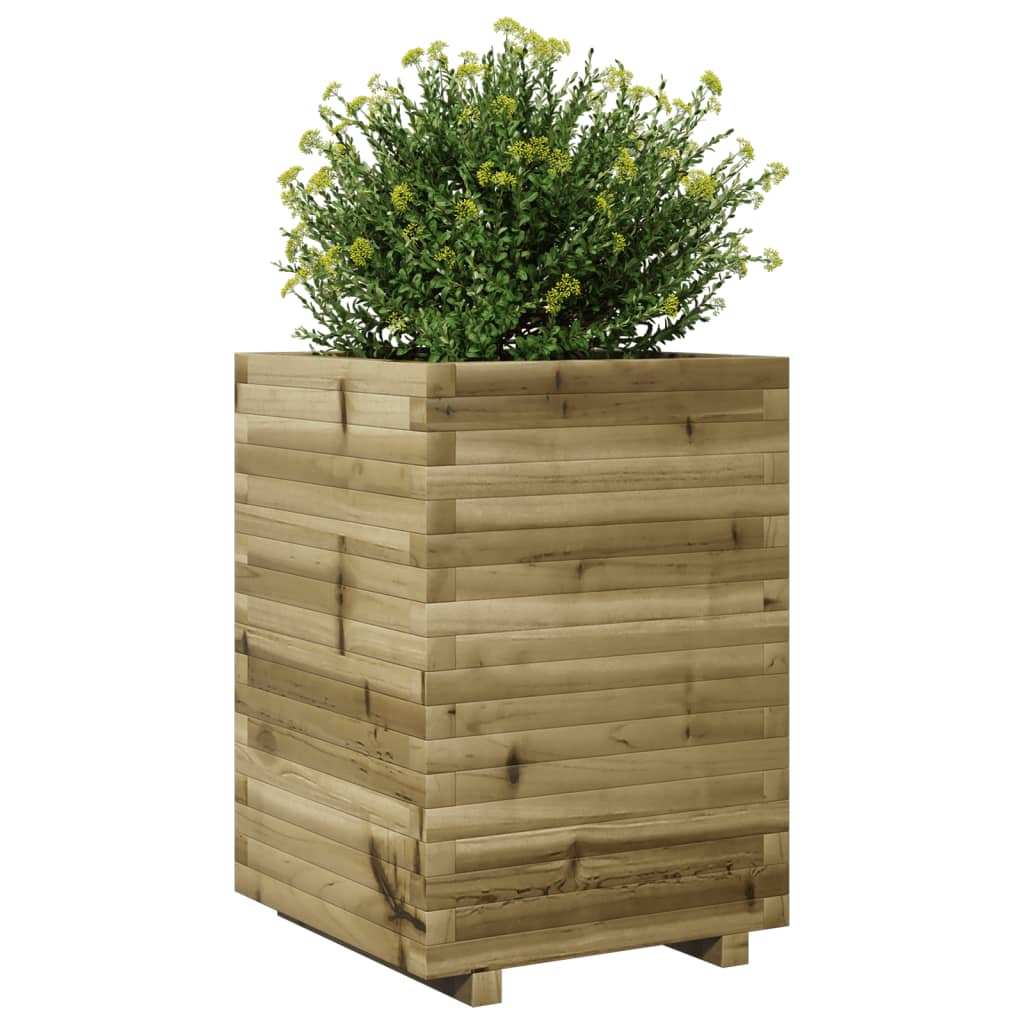 vidaXL Jardinière 50x50x72 cm bois de pin imprégné