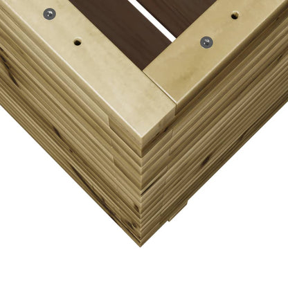 vidaXL Jardinière 50x50x72 cm bois de pin imprégné