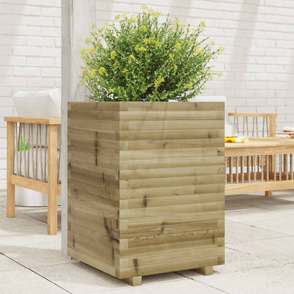 vidaXL Jardinière 50x50x72 cm bois de pin imprégné