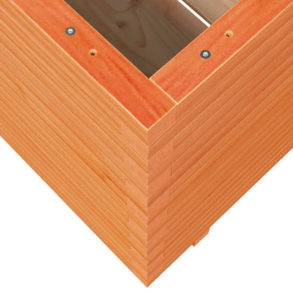 vidaXL Jardinière cire marron 70x70x72 cm bois de pin massif