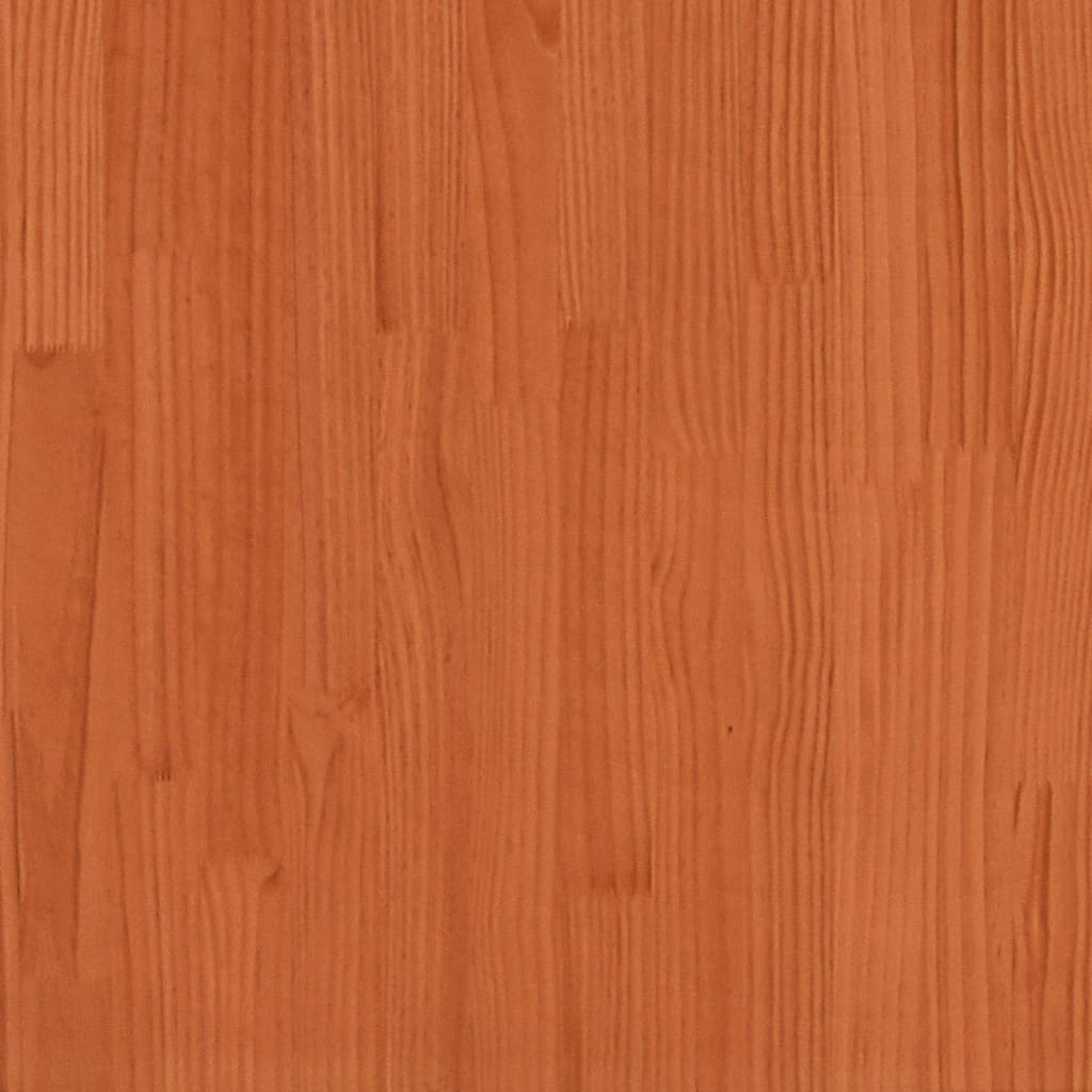 vidaXL Jardinière cire marron 70x70x72 cm bois de pin massif