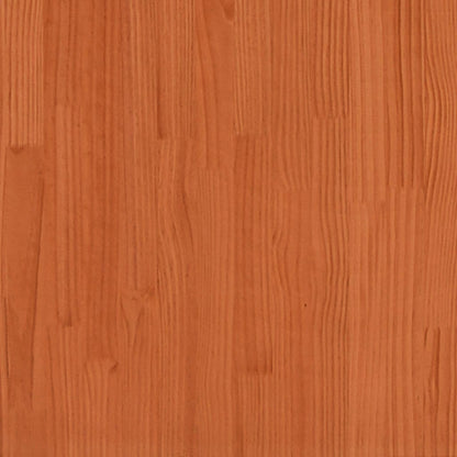 vidaXL Jardinière cire marron 70x70x72 cm bois de pin massif