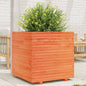 vidaXL Jardinière cire marron 70x70x72 cm bois de pin massif