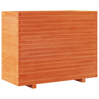 vidaXL Jardinière cire marron 90x40x72 cm bois de pin massif