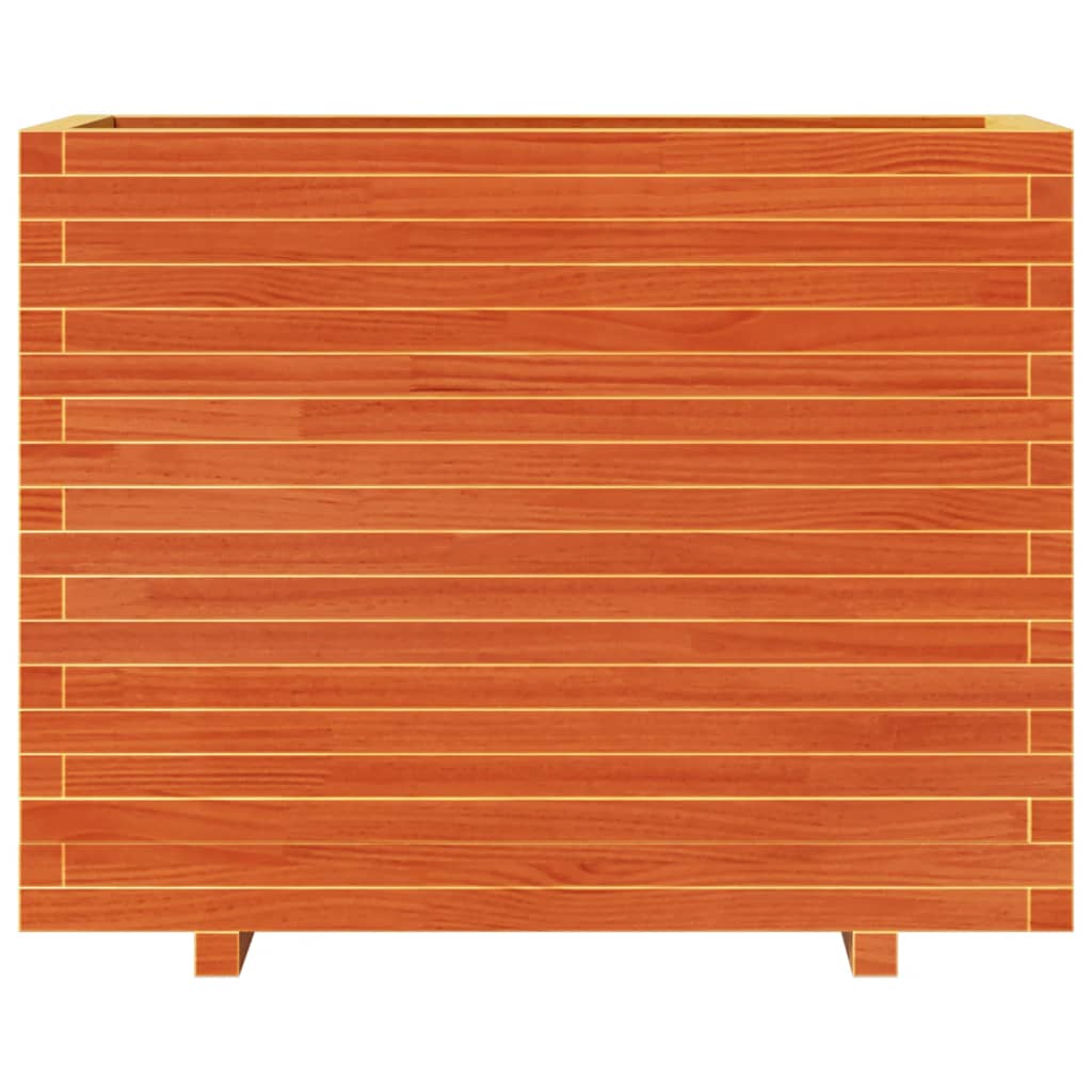 vidaXL Jardinière cire marron 90x40x72 cm bois de pin massif