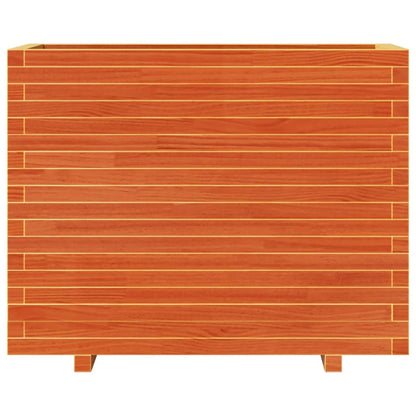 vidaXL Jardinière cire marron 90x40x72 cm bois de pin massif