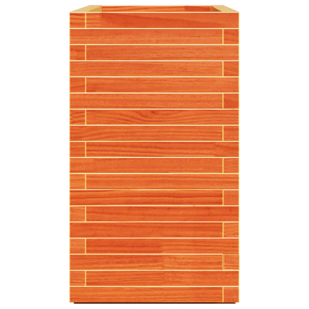 vidaXL Jardinière cire marron 90x40x72 cm bois de pin massif