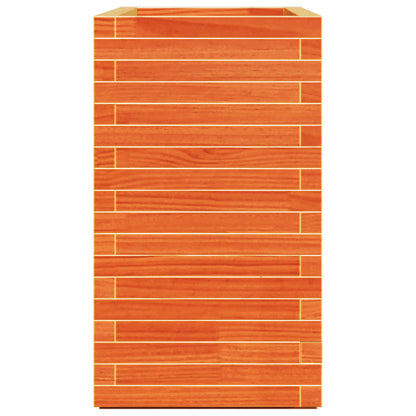 vidaXL Jardinière cire marron 90x40x72 cm bois de pin massif