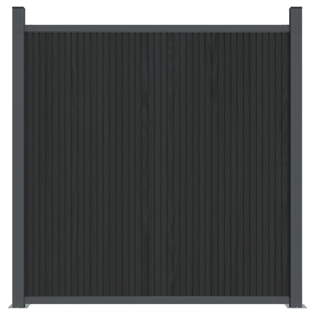 vidaXL Panneau de clôture gris 353x186 cm WPC