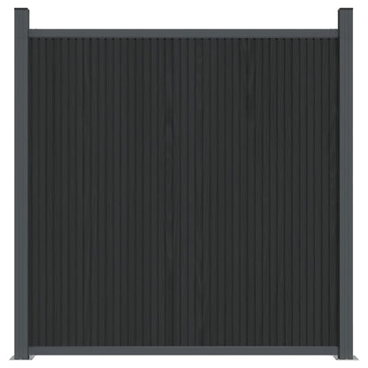 vidaXL Panneau de clôture gris 353x186 cm WPC