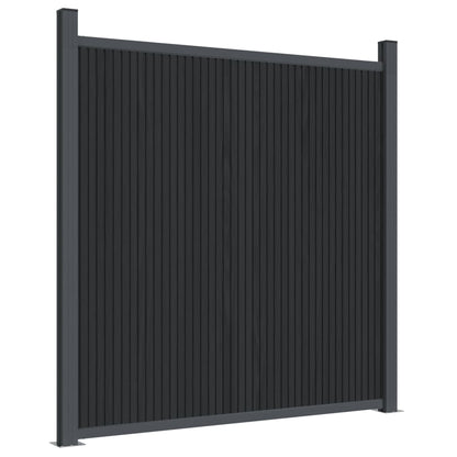 vidaXL Panneau de clôture gris 526x186 cm WPC