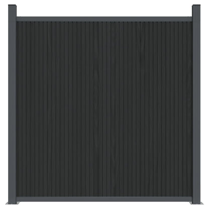 vidaXL Panneau de clôture gris 526x186 cm WPC