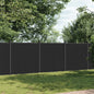 vidaXL Panneau de clôture gris 526x186 cm WPC