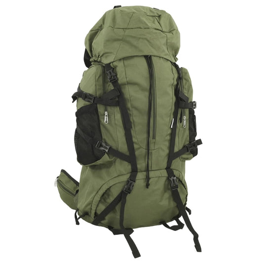 vidaXL Sac à dos de randonnée vert armée 80 L tissu oxford