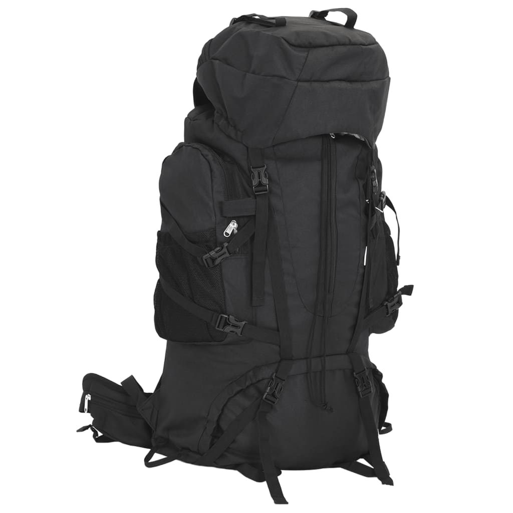 vidaXL Sac à dos de randonnée noir 100 L tissu oxford
