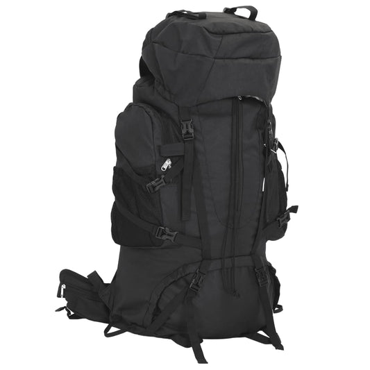 vidaXL Sac à dos de randonnée noir 100 L tissu oxford